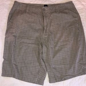 Lightweight gray cargo shorts